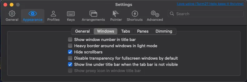 iterm2-settings